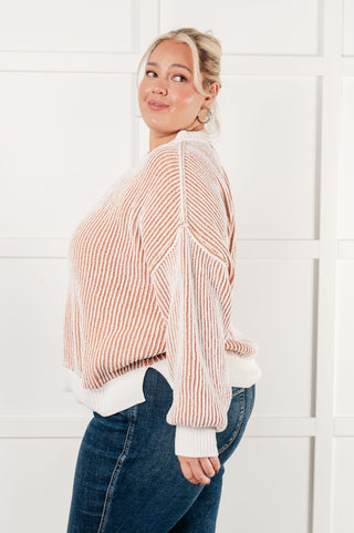 One Eleven North Least High Maintenance Contrast Trim Sweater