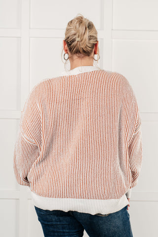 One Eleven North Least High Maintenance Contrast Trim Sweater