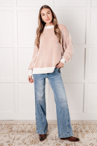 One Eleven North Least High Maintenance Contrast Trim Sweater