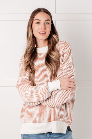 One Eleven North Least High Maintenance Contrast Trim Sweater
