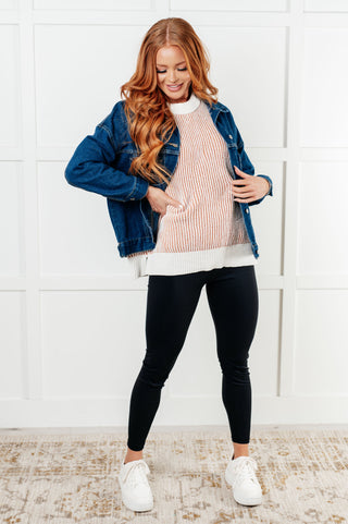 One Eleven North Least High Maintenance Contrast Trim Sweater
