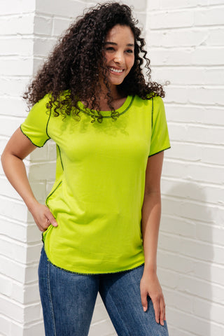 White Birch Lemons and Limes Contrast Top