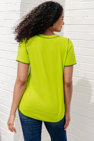 White Birch Lemons and Limes Contrast Top
