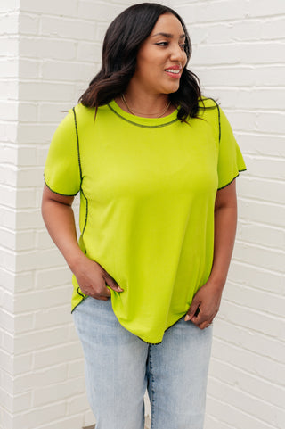 White Birch Lemons and Limes Contrast Top