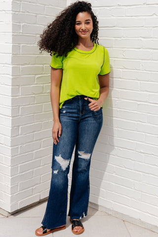 White Birch Lemons and Limes Contrast Top