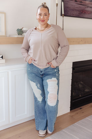 Sew in Love Less Conversation V-Neck Top