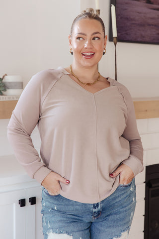 Sew in Love Less Conversation V-Neck Top