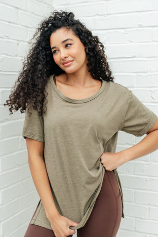 Rae Mode Let Me Live Relaxed Tee in Army