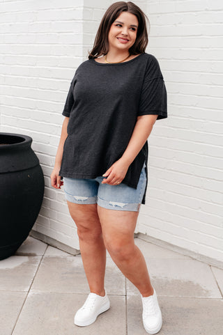 Rae Mode Let Me Live Relaxed Tee in Black
