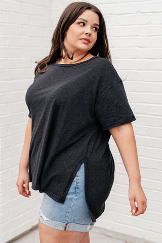 Rae Mode Let Me Live Relaxed Tee in Black