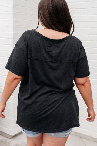 Rae Mode Let Me Live Relaxed Tee in Black