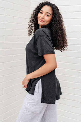 Rae Mode Let Me Live Relaxed Tee in Black