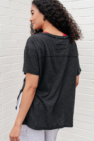 Rae Mode Let Me Live Relaxed Tee in Black