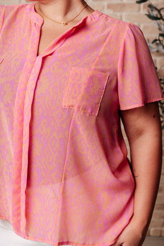 Like Love Let Me See You Do It Shawl Neckline Blouse