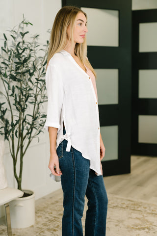 One Eleven North Like You Do Dual Toned Button Down