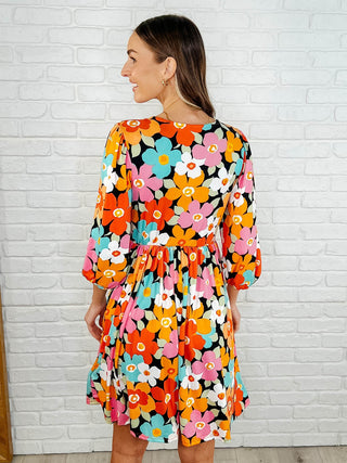 Haptics Little Bold V-Neck Knit Dress