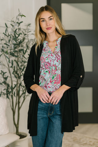 Dear Scarlett Lizzy Cardigan in Black