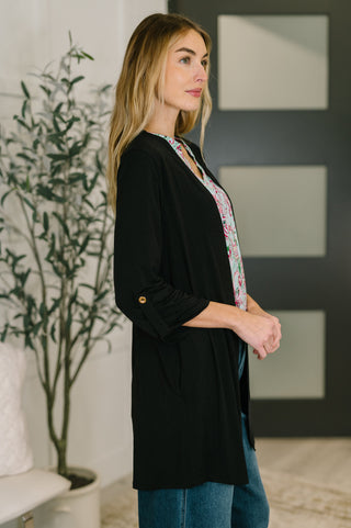 Dear Scarlett Lizzy Cardigan in Black
