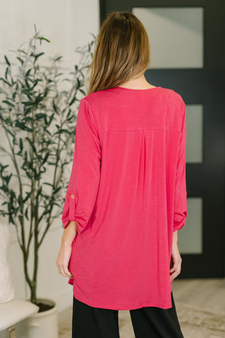 Dear Scarlett Lizzy Cardigan in Fuchsia