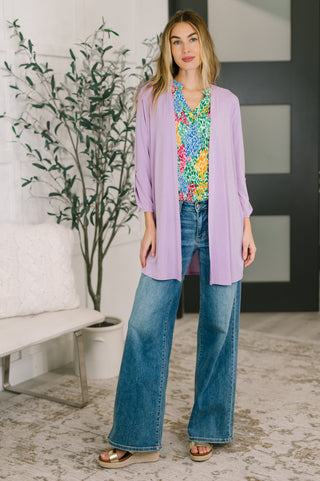 Dear Scarlett Lizzy Cardigan in Orchid Bloom