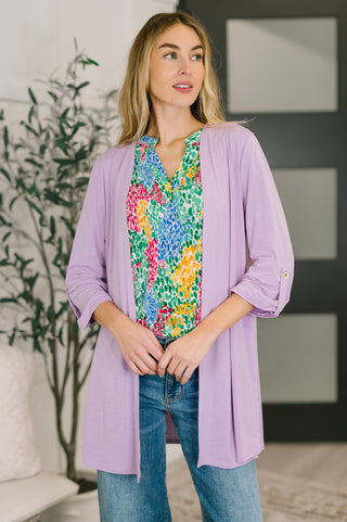 Dear Scarlett Lizzy Cardigan in Orchid Bloom