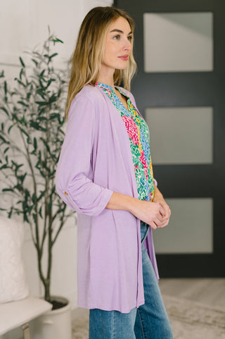 Dear Scarlett Lizzy Cardigan in Orchid Bloom
