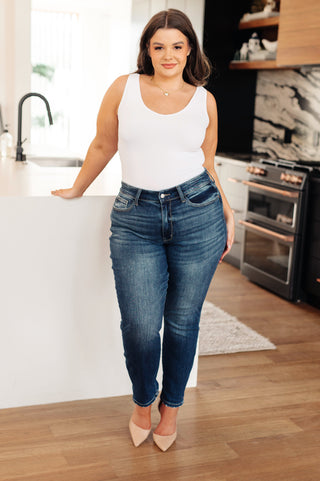Judy Blue London Midrise Cuffed Boyfriend Jeans - Exclusive