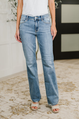 Judy Blue Lorena Mid Rise Vintage Wash Bootcut Jeans - Exclusive