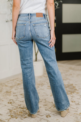 Judy Blue Lorena Mid Rise Vintage Wash Bootcut Jeans - Exclusive
