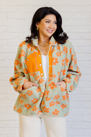 Haptics Love It Don't Leave It Floral Fleece Jacket