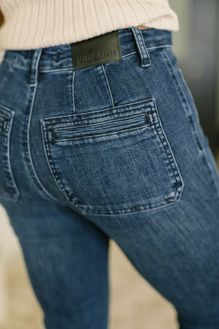 Judy Blue Mackenzie High Waist Flare with Vintage Pocket - Exclusive