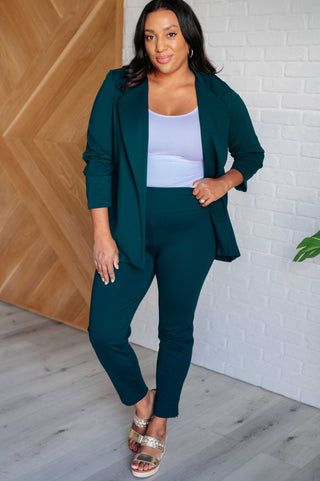 Dear Scarlett Magic Ankle Crop Skinny Pants in Hunter Green