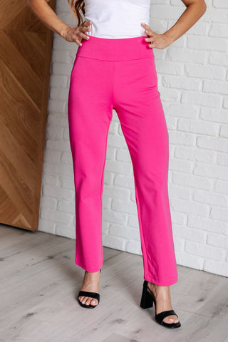 Dear Scarlett Magic Straight Pants in Hot Pink