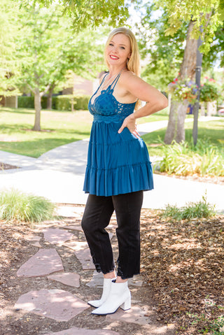Zenana Magic Touch Tank in Teal