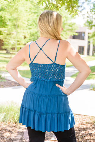 Zenana Magic Touch Tank in Teal