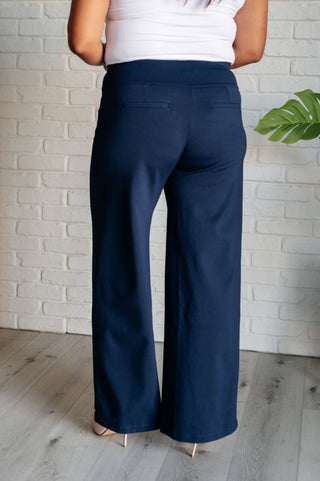 Dear Scarlett Magic Wide Leg Pants in Navy