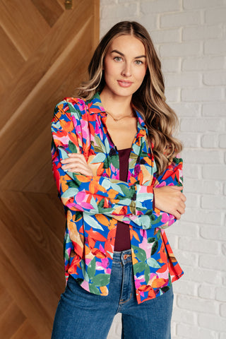 Jodifl Make Like a Tree and Leaf Button Up Blouse