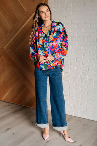 Jodifl Make Like a Tree and Leaf Button Up Blouse