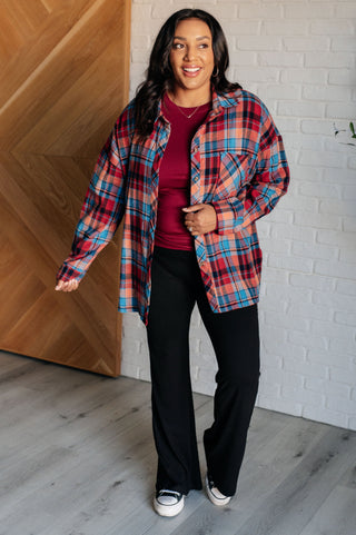 One Eleven North Make it Make Sense Plaid Button Up