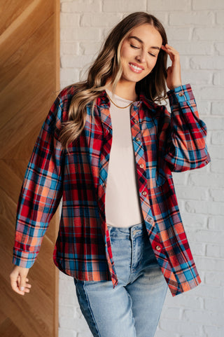 One Eleven North Make it Make Sense Plaid Button Up