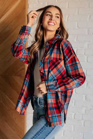 One Eleven North Make it Make Sense Plaid Button Up