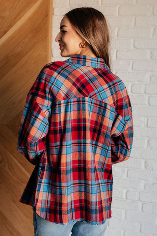 One Eleven North Make it Make Sense Plaid Button Up