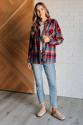 One Eleven North Make it Make Sense Plaid Button Up