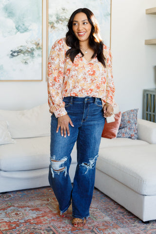 Andree By Unit Marigold Dreams Floral Blouse