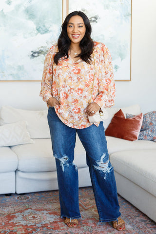 Andree By Unit Marigold Dreams Floral Blouse