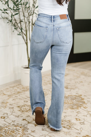 Judy Blue Marlena High Rise Shield Pocket Flare Jeans - Exclusive