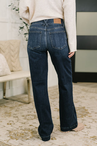 Judy Blue Marty High Waist Trouser Wide Leg Jean