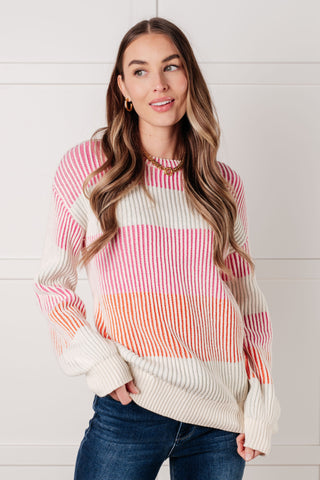 One Eleven North Matchmaker Striped Ribbed Top