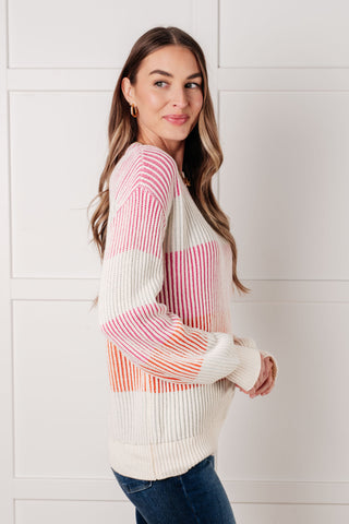 One Eleven North Matchmaker Striped Ribbed Top