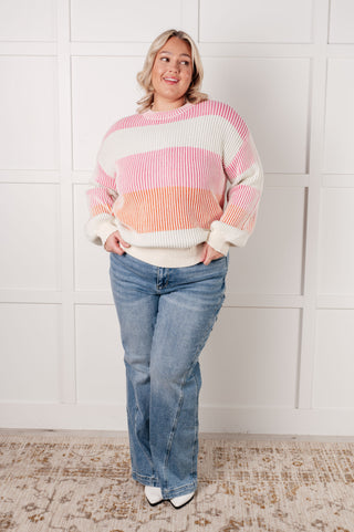 One Eleven North Matchmaker Striped Ribbed Top